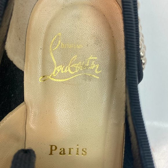 🌷❤️🔥SPRING SALE 🔥 FINAL PRICE🌷Christian Louboutin Freddy Flats Oxfords 37.5 - Picture 4 of 8